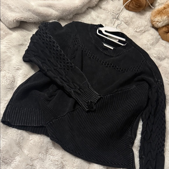 Gilded Intent Sweaters - Gilded Intent Black/grey Women's Sweater